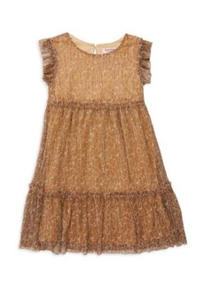 Juicy Couture Girl's Leopard Print Tiered Dress