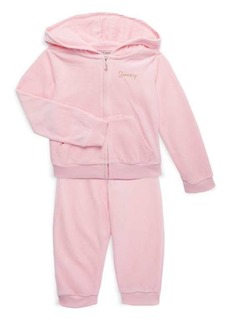 Juicy Couture Girl's Velour 2-Piece Hoodie & Joggers Set