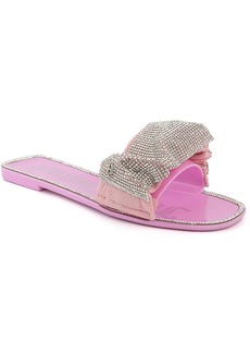 Juicy Couture Hollyn Womens Embellished Slip-On Slide Sandals