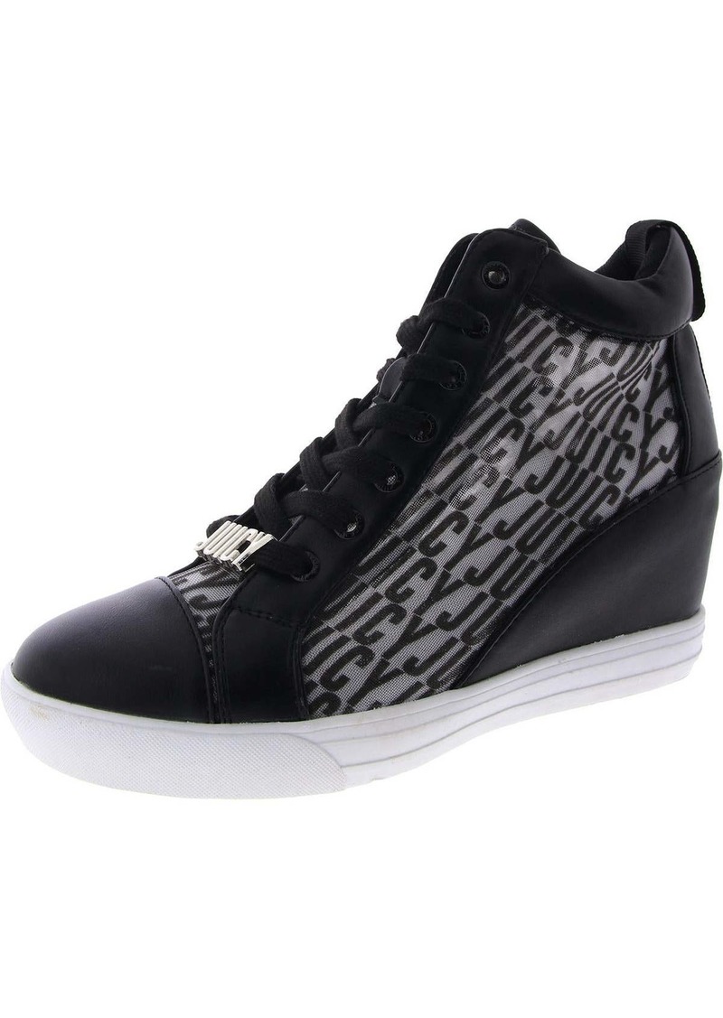 Juicy Couture JC JORGIA Womens Lace Up Faux Leather Trim Casual And Fashion Sneakers