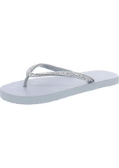 Juicy Couture JC-Shimmery Womens Rhinestone Sandals Flip-Flops