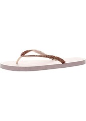 Juicy Couture JC-Shimmery Womens Rhinestone Sandals Flip-Flops