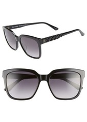 Juicy Couture Core 55mm Square Sunglasses in Pink at Nordstrom