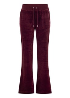JUICY COUTURE Cotton velvet trousers