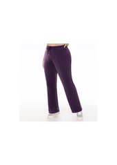 Juicy Couture Plus Size Og Big Bling Velour Track Pants - Black cherry