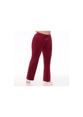 Juicy Couture Plus Size Og Big Bling Velour Track Pants - Black cherry