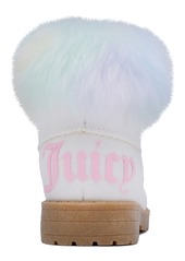 Juicy Couture Toddler Girls El Cajon Faux Fur Cuff Boots - Silver-Tone
