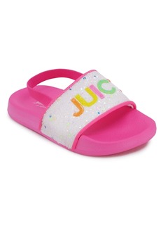Juicy Couture Toddler Girls Lil Los Rios Slides - Multi Silver-Tone