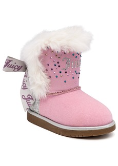 Juicy Couture Toddler Girls Orange Grove Faux Fur Cozy Boot - Pink