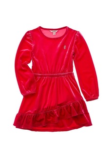 Juicy Couture Velour Ruffle Hem Dress