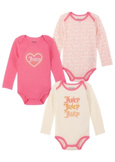 Juicy Couture womens 4 Pieces Pack Bodysuits Baby and Toddler Layette Set   US