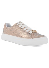 Juicy Couture Women's Alanis B Rhinstone Lace-Up Platform Sneakers - Rose Gold