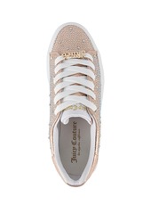 Juicy Couture Women's Alanis Rhinestone Lace Up Platform Sneakers - White