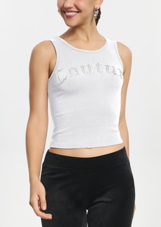 Juicy Couture Women's Big Bling Couture Tank Top - White