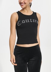 Juicy Couture Women's Big Bling Couture Tank Top - White