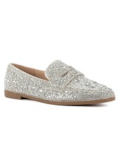 Juicy Couture Women's Caviar 2 Embellished Loafer - Silver
