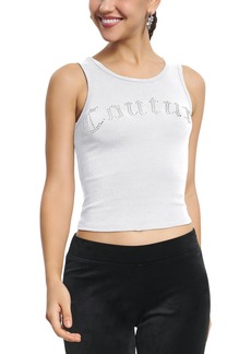 Juicy Couture Women's Couture Fitted Tank with Curved Hotfix