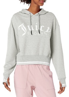 Juicy Couture Women's Cropped Logo Pullover Hoodie