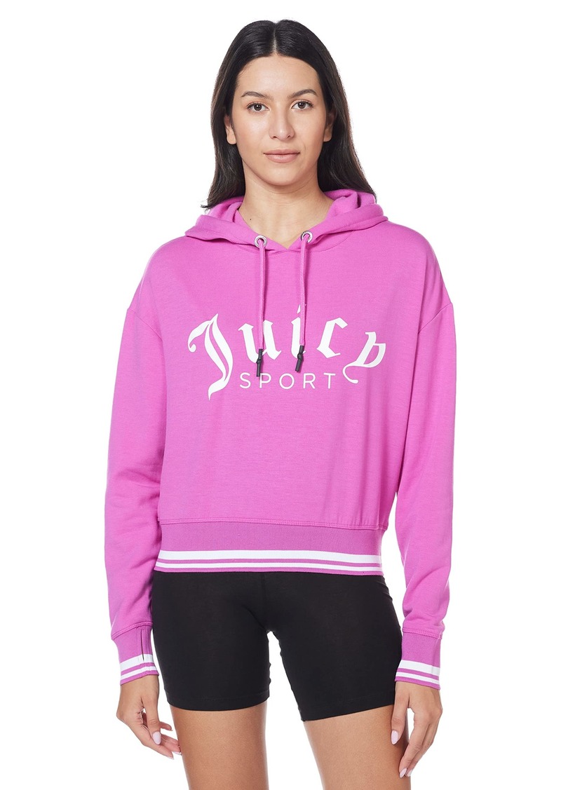 Juicy Couture Women's Cropped Logo Pullover Hoodie