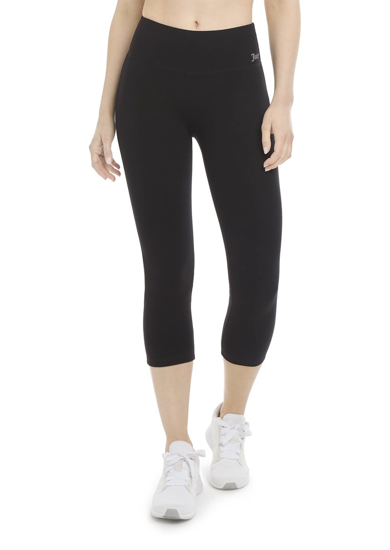 Juicy Couture Women's Essential High Waisted Cotton Crop Legging