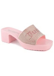Juicy Couture Women's Harmona Slip-On Glitz Dress Sandals - Pink