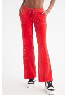 Juicy Couture Women's Heritage Cargo Track Pant - Fire