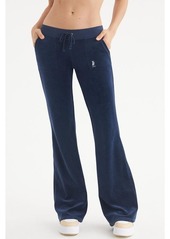 Juicy Couture Women's Heritage Low Rise Snap Pocket Track Pant - Regal blue