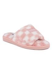 Juicy Couture Women's Hiero Slip-On Checkered Slippers - Blush