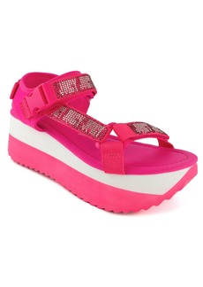 Juicy Couture Women's Izora Flatform Sandals - Bright Pink