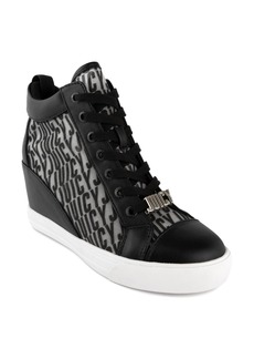 Juicy Couture Women's Jorgia Wedge Lace-Up Sneakers - Black