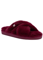 Juicy Couture Women's Jovie Open Toe Slippers - Burgundy