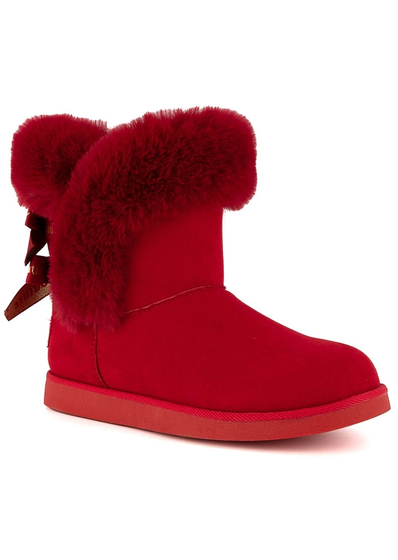 Juicy Couture Women's King Cozy Cold Weather Boots - Red