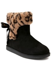 Juicy Couture Women's King Winter Boots - Gray Leopard Suede, Faux Fur
