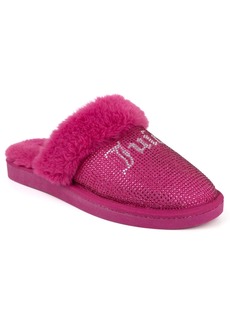 Juicy Couture Women's Kisses Faux Fur Slipper - Pink Multi-PZ