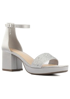 Juicy Couture Women's Nelly Dress Sandal - Silver Satin