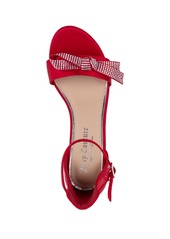 Juicy Couture Women's Nelly Two-Piece Dress Sandals - Red Satin