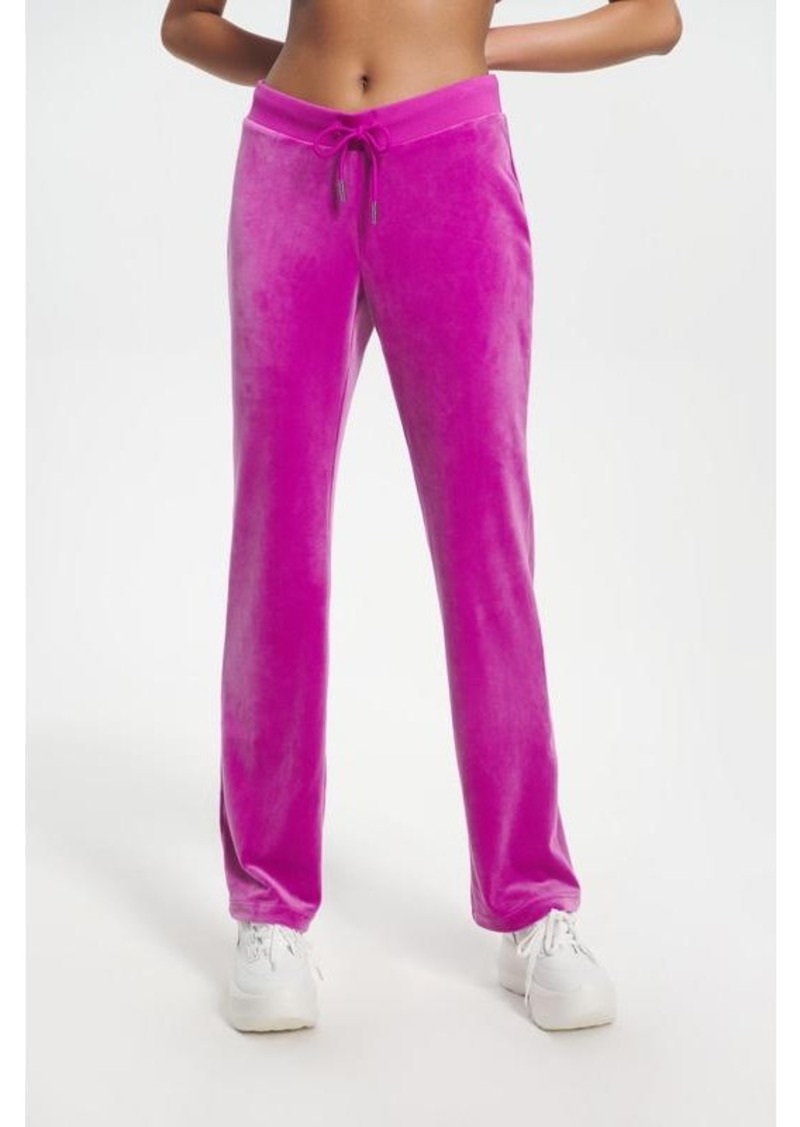 Juicy Couture Women's Og Big Bling Velour Track Pants - Electric Violet