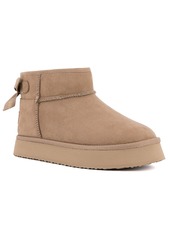 Juicy Couture Women's Olden Mini Platform Cold Weather Booties - Natural