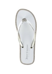 Juicy Couture Women's Selfless Flip Flop Sandals - White