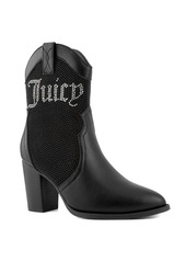 Juicy Couture Women's Tamra Embellished Western Boots - Black