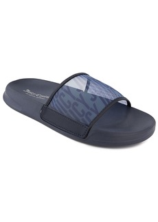 Juicy Couture Women's Wryter Pool Slide Sandals - Navy - Fabric