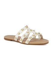 Juicy Couture Women's Zallymae Embellished Slide Flat Sandals - Ivory