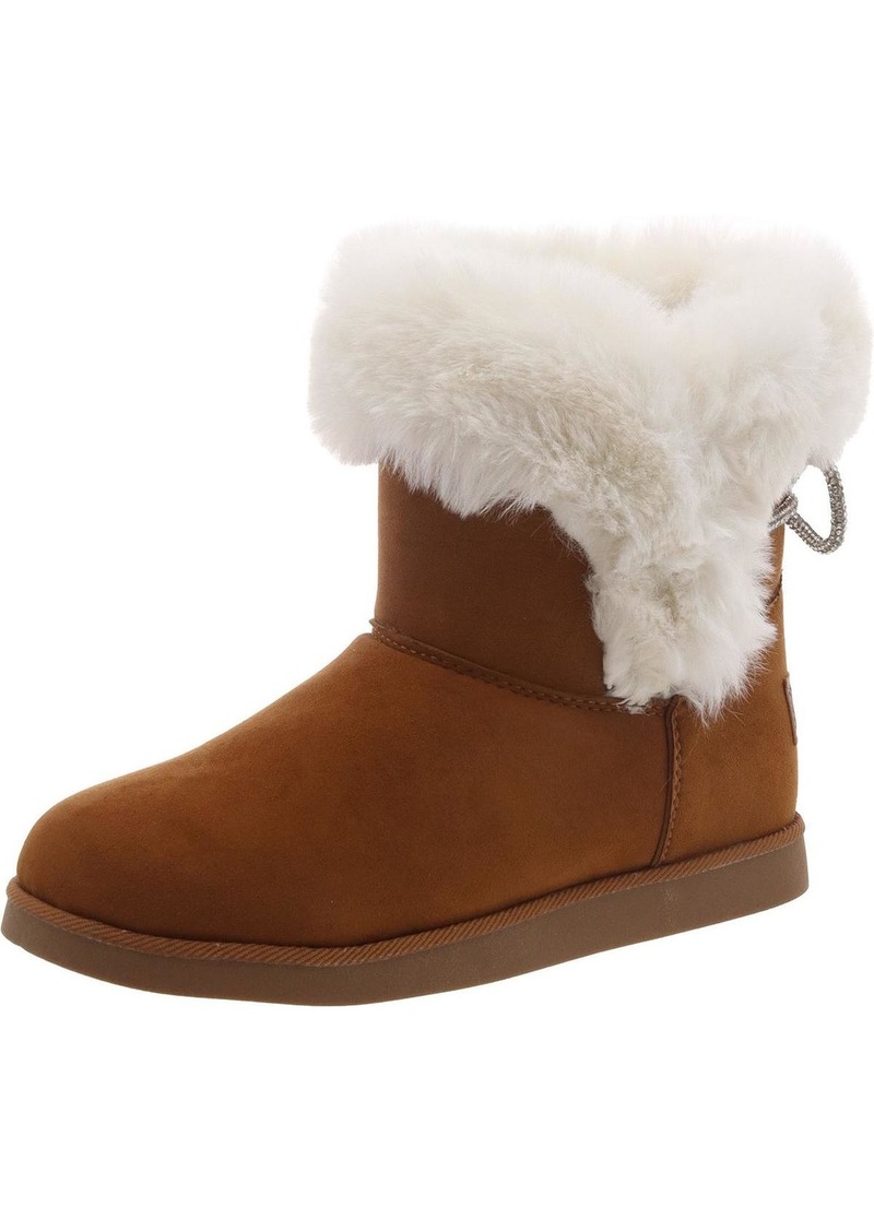 Juicy Couture Ken Womens Faux Fur Lined Pull-On Ankle Boots