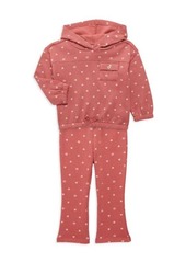 Juicy Couture Little Girl&#8217;s 2-Piece Heart Logo Hoodie & Pants Set