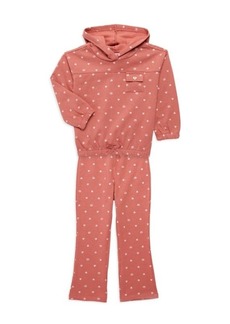 Juicy Couture Little Girl's 2-Piece Heart & Crown Hoodie & Flared Pants Set