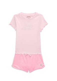Juicy Couture Little Girl's 2-Piece Top & Shorts Set