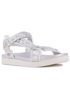 Juicy Couture Little and Big Girls Friant Sandals - Silver-Tone