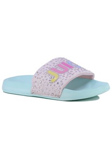 Juicy Couture Little Girls Slide Sandals - Turquoise