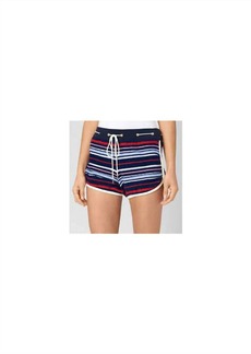 Juicy Couture Micro Terry Striped Shorts In Multi