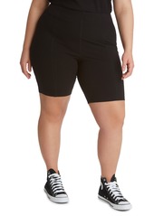Plus Size Women's Juicy Couture Micro Rib Bike Shorts